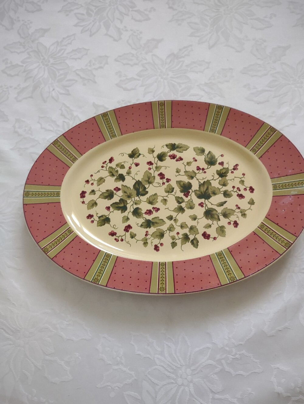 Garden Room Plate Oval Platter Waverly